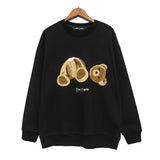 Palm Angels Sweatshirts Palm Angels Broken Bear Embroidery Velvet round Neck Long Sleeve