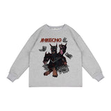 Kids Present Thoroughbred Doberman Dog Print T-Shirt Sweater Boys' Autumn Pullover