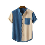 Men Hawaii Shirts Summer Short Sleeve Shirt Men