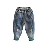 Toddler Boys Pants Boys' Ripped Jeans Spring