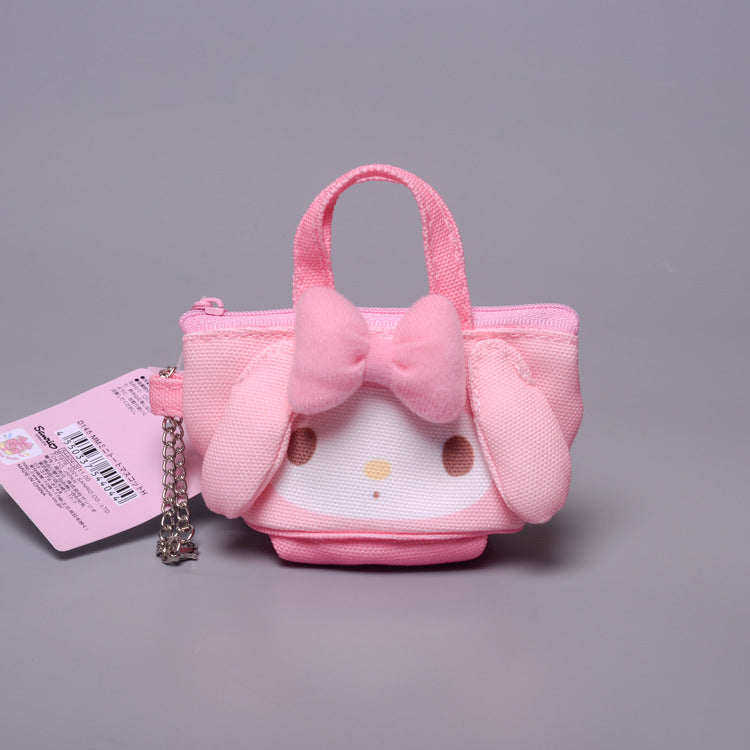 My Melody Bag Cute Cartoon Clow M Melody Cinnamoroll Babycinnamoroll Girl Hand Bag Coin Purse Headset Storage Bag Kulomi