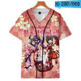 Baggy Baseball Jersey Digital Short-Sleeved Baseball Uniform Summer