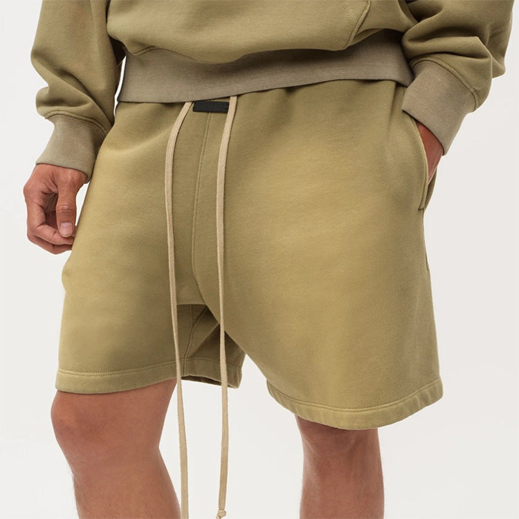 Fog Fear of God Essentials Shorts Streamer Drawstring Shorts Loose Casual Fog Fleece Shorts
