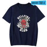 Stranger Things T Shirt Summer Menswear Amazon Pullover Short Sleeve Hellfire Club Stranger Things 4 Men's T-shirt Manufacturers Send On Behalf