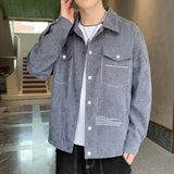 Corduroy Varsity Jacket Overalls Men's Autumn Baseball Uniform Spring and Autumn Sports Corduroy Autumn Wear Jacket