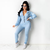 Jumpsuit Sweatshirt Sports Suit Autumn and Winter Tight Jumpsuit