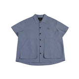 Men T-Shirt Summer Letter Embroidery Shirt Casual Polo Collar