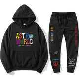 Travis Scott Astroworld Hoodie & Pant 2 Piece Set Men's and Women's Sweater Casual