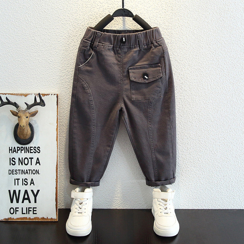 Toddler Boys Pants Children's Cotton Overalls Autumn Clothing