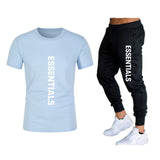 Fog Fear of God T Shirt & Pants 2 Pieces Set Summer Essentials Leisure Suit