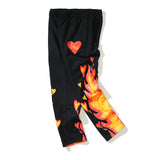 Kanye West Sunday Service Pant Flame Velvet Sweatpants Loose Couple Ankle Banded Pants