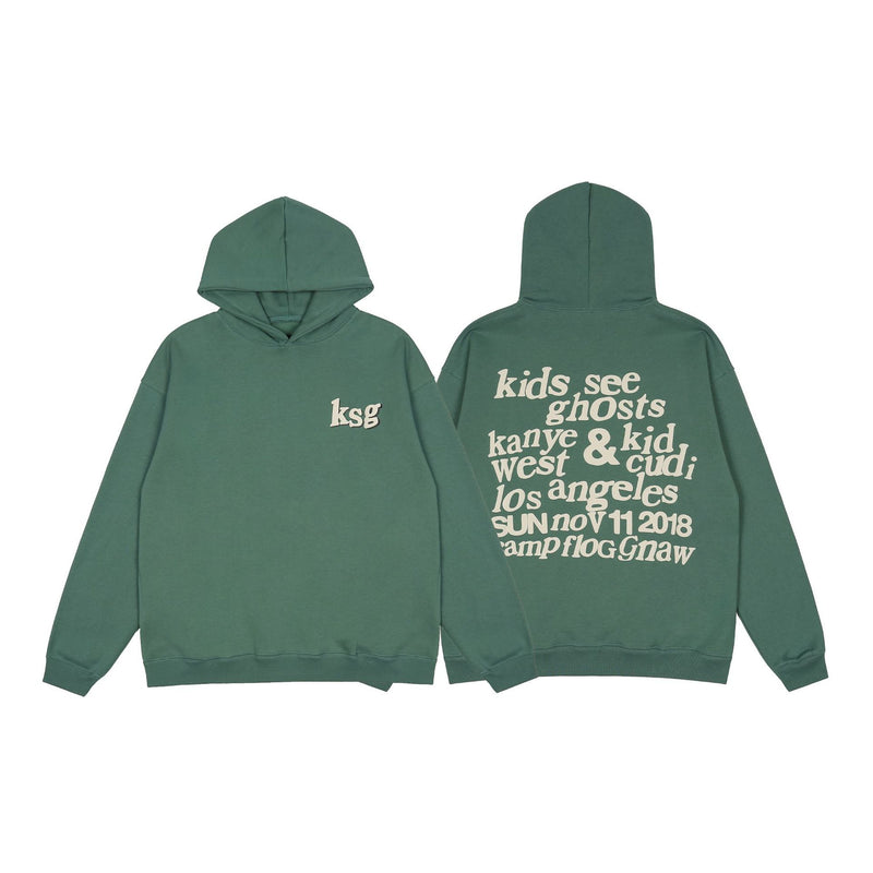 Kanye West KSG Hoodie Autumn Printing Loose-Fitting Casual Pullover