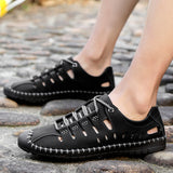 Men's Boots Autumn Men's Casual Men's Shoes Outdoor Large Size Hollow out