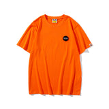 WGM Shirt Short Sleeve Printed round Neck Loose Short Sleeves