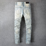 Amiri Jeans Casual Hip Hop Slim Jeans Men #697