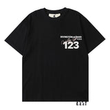 Rrr123 T Shirt Signature Letter Printed Loose T-shirt