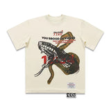 Rrr123 T Shirt Python Puff Print Loose Short Sleeve