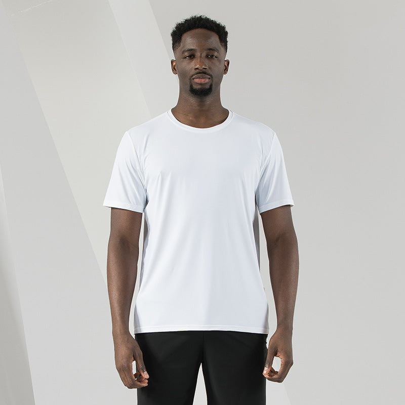 Sweat Wicking Shirt Short-Sleeved T-shirt Men's Casual Breathable Sports Large Size