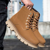 Men's Boots Men's Casual Autumn and Winter Thick Bottom and Warm Keeping Cotton Shoes