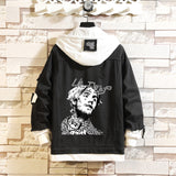 Comic Denim Jacket Men's and Women's Casual Spring and Autumn Top Coat