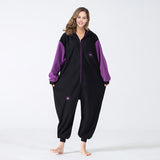 Hoodies Blankets Polar Fleece Cartoon Animal One-Piece Pajamas Couple Pajamas