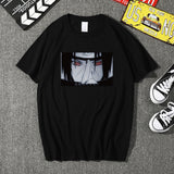 Itachi Uchiha Costume Anime Ninja Itachi Uchiha Xiao Organization Print T-shirt Loose Men's and Women's Tops