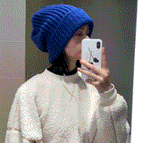 Women Winter Hats Red Earflaps Warm Autumn and Winter Soft Knitted Hat