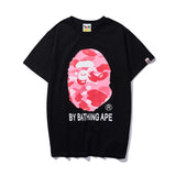 Bape T Shirts Printed Half Sleeve Men'S And Women'S Cotton Short-Sleeved T-Shirt Summer