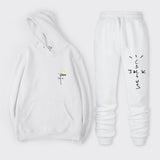 Travis Scott Astroworld Hoodie & Pant 2 Piece Set Letter Print Hoodie