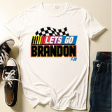 Let'S Go Brandon T Shirt English Letter Short Sleeve T-Shirt
