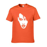 Marilyn Manson T Shirt Sketch Head Print Short Sleeve Men and Women Loose