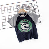 Children T Shrits Summer Boys' Short-Sleeved T-shirt Printed T-shirt Short-Sleeved