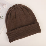 Men Winter Hats Women's Autumn and Winter Hat All-Matching Beanie Hat Thickened Warm Cotton Cap