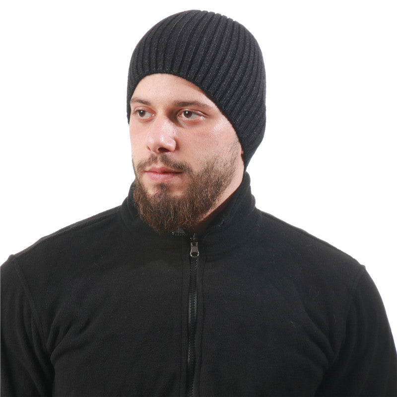 Men Winter Hats Men and Women Warm Knitted Hat Autumn and Winter Pullover