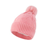 Women Winter Hats Women Winter Woolen Hat Solid Color Warm plus Fluff Knitted Hat