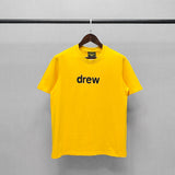 Drew House Drew Loose round Neck Simple All-Match Smiley Face High Street Style Couple T-shirt Men