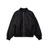 Bone Varsity Jacket Embroidery Air Force Jacket Men Loose Lapel