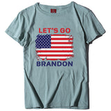 Let's Go Brandon T Shirt Women's Top Printed Short Sleeve T-shirt Women