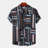 Men Beach T Shirts Summer Casual Beach Holiday Floral Print