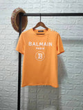 T Shirt Balmain Spring/Summer Flocking Letters All Cotton Short Sleeve T-shirt