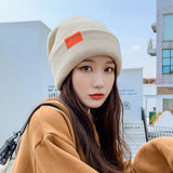 Women Winter Hats Autumn and Winter Women's Fashionable Stylish Earmuffs Fleece-Lined