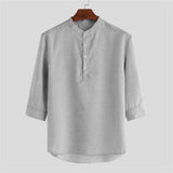 Men Hawaii Shirts Spring and Autumn Men's Casual Shirt