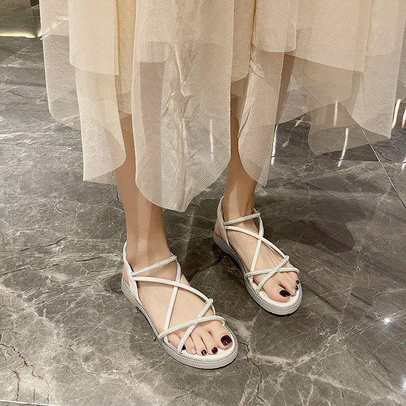 Nude Block Heel Peep Toe Sandals