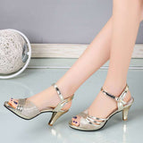 Nude Block Heel Peep Toe Sandals