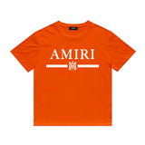 Amiri T Shirt Printed Casual Hip Hop round Neck Short Sleeve T-shirt