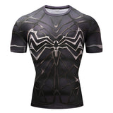 Marvel T Shirt Tight Men's Sports Fitness 3D Men's Clothing