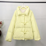Women Winter Coats Puffer Jacket Down Coat Down Jacket Female White Duck Down Short Down Coat Stand Collar Thick Coat