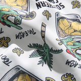 Men T Shitrs Summer Men's Cartoon Printing Lapel Shirt
