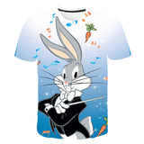 Bugs Bunny Shirt Men's Cartoon Animation Printed T-shirt