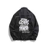 Black Varsity Jacket Autumn Jacket Men's Casual Thin Loose Top Coat